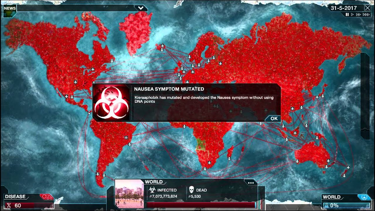 Plague Inc: Evolved - Bacteria; No Genetics (No Commentary)