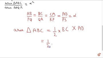 The area of two similar triangles are in ratio of the squares of the corresponding altitudes.