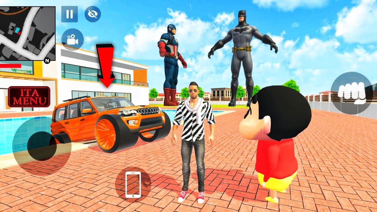 Aaj SinChan Ko Dilayi Modified Scorpio car💥🤩  Indian Thief Auto Stimulate Game 🎮🎯