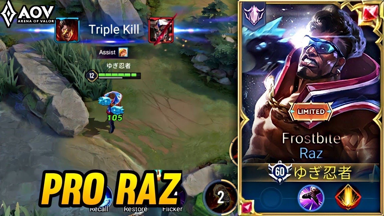 AoV : RAZ PRO GAMEPLAY - ARENA OF VALOR - YouTube
