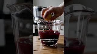 Cómo preparar Granizado de uva y jerez con espuma de mascarpone y lavanda