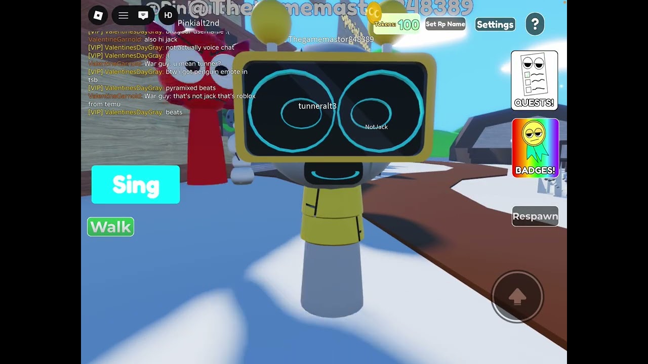 Playing with sprunki avatar and normal avatar