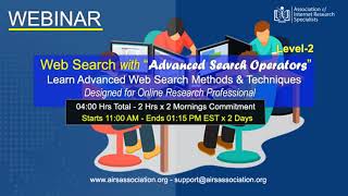 Internet Research Skills Training | Webinars Series 2020