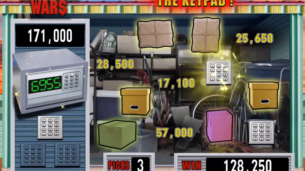 STORAGE WARS Video Slot Casino Game with a "BIG WIN" MYSTERY LOCKER