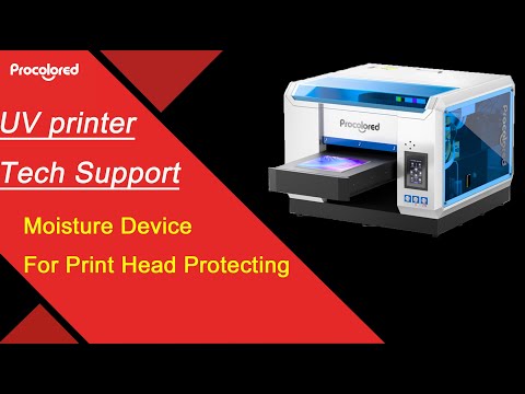 Moisturizing device for UV print head
