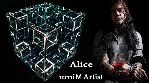 Mirror Artist Nicky Alice  - Sacred Geometry Art Psychedelics Dreams Burning Man Tesseract Hypercube