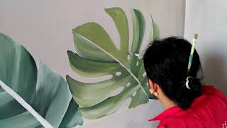 Beautiful Tropical Mural. Tropical Mural