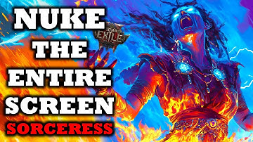 NUCLEAR Sorceress Leveling & Endgame Build In Path Of Exile 2 (0.3 The Third Edict BEST BUILD)