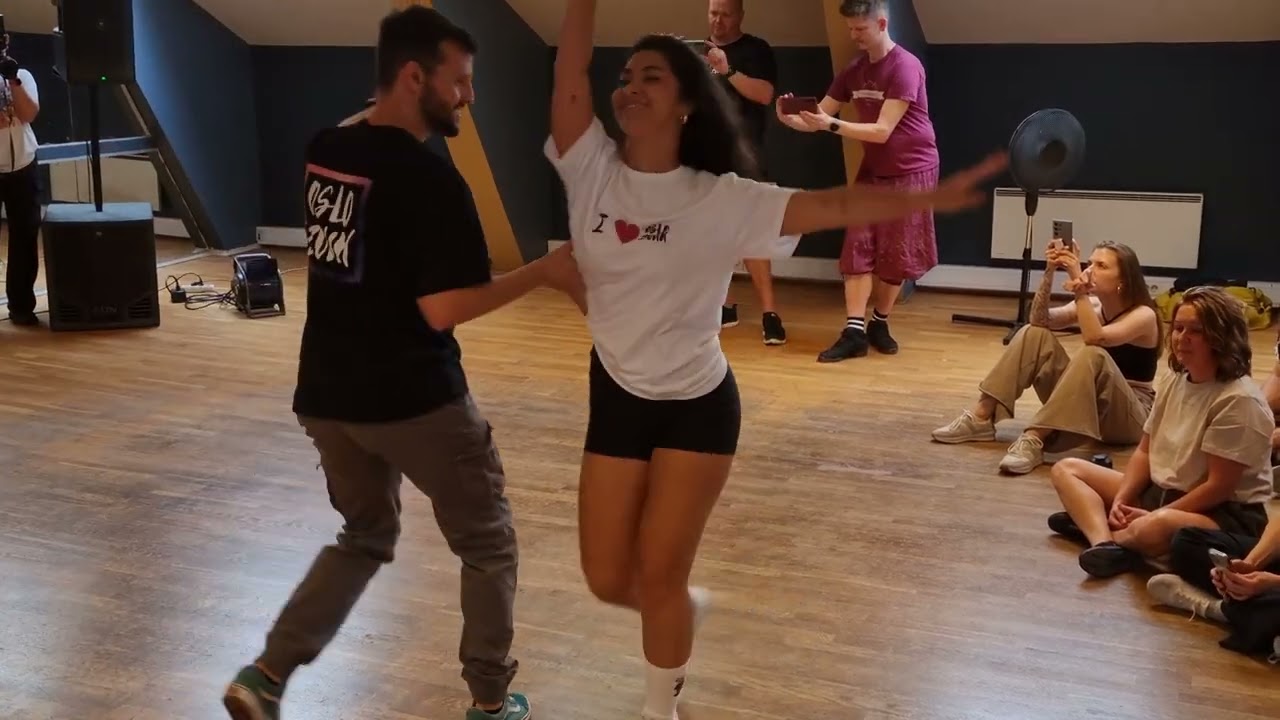 Pedro and Cibele, Lambada demo in Oslo 2024