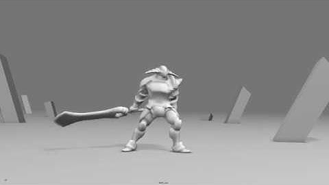 DOTA2 Sven combo attack animation practice