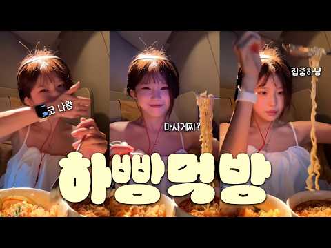 송하영이 말아주는 기내식 먹방 [ #fromis_9 #프로미스나인 ]-썸네일