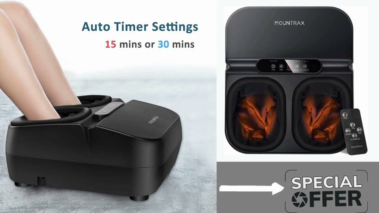 MOUNTRAX Foot Massager Machine with Heat!
