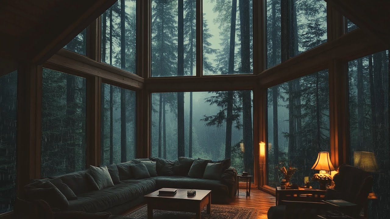 Soothing Rain Sound for Sleep 🌧️| Deel Sleep Theapy with Heavy Rain Outside the Window