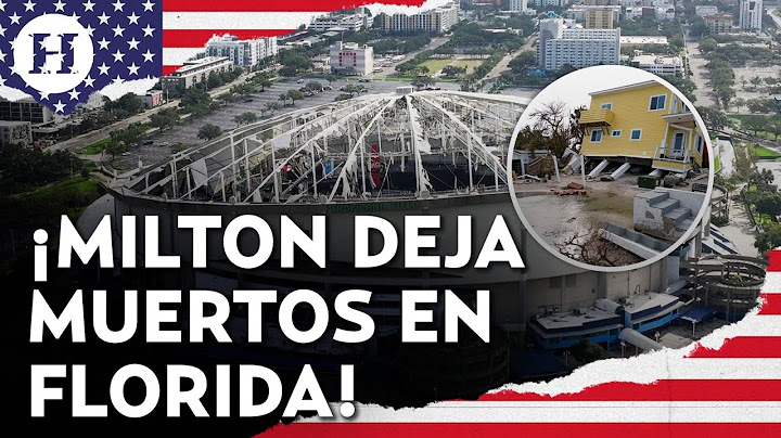 ¡Arrancó el techo del estadio de Tampa! Así fue el brutal y destructivo impacto de Milton en Florida