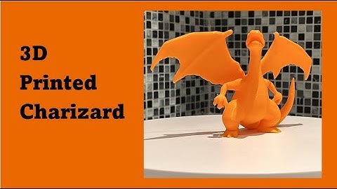 3D Printed Charizard - 3D Printed Pokemon - 3D Time Lapse Charizard