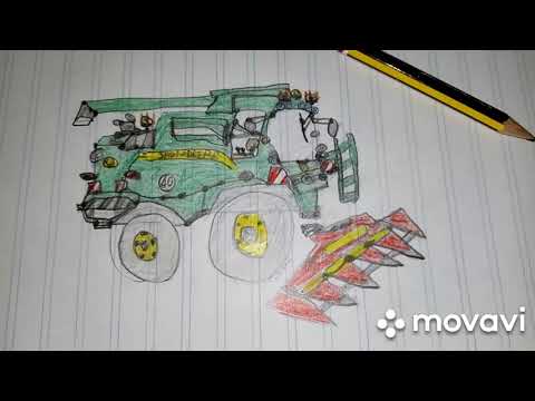 Video: Cómo Dibujar Una Cosechadora
