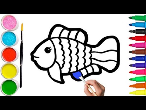 How to Draw a Fish 🐟 #drawing #draw #fish #art #fishart Bring