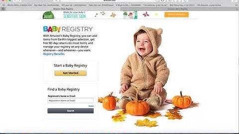How To Create an Amazon Baby Registry