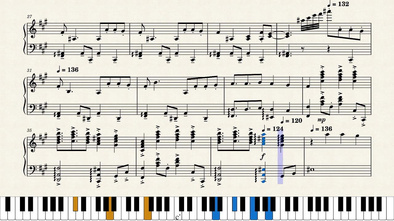 Chicago - cell block tango – piano solo