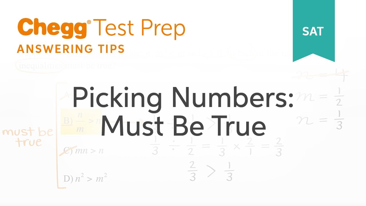 SAT prep - SAT Answering Tips: Must-Be-True - Chegg Test Prep