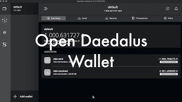 Cardano staking guide - Daedalus Wallet