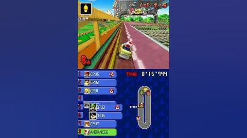 Mario Kart DS Beta Item Machine icons, Items and Alpha HUD in Final MKDS