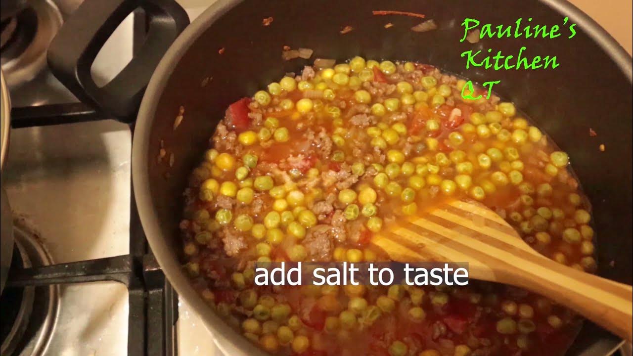 How to make Minced meat stew Beef minced meat No spices YouTube