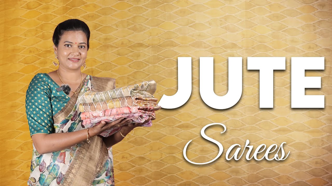 Jute Sarees Collections Kaladhar Fabrics & Sarees YouTube
