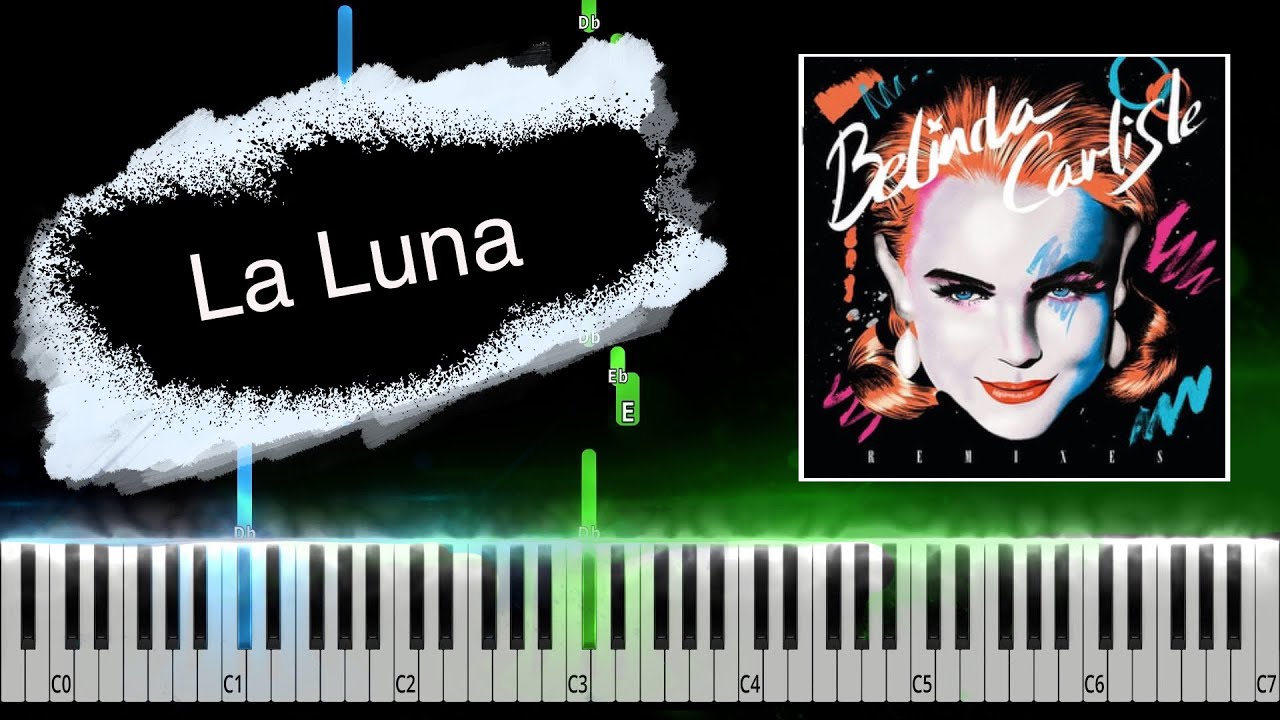 Belinda Carlisle - La Luna Piano Tutorial - YouTube
