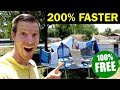 Trampoline dries clothes 200% FASTER than dryer