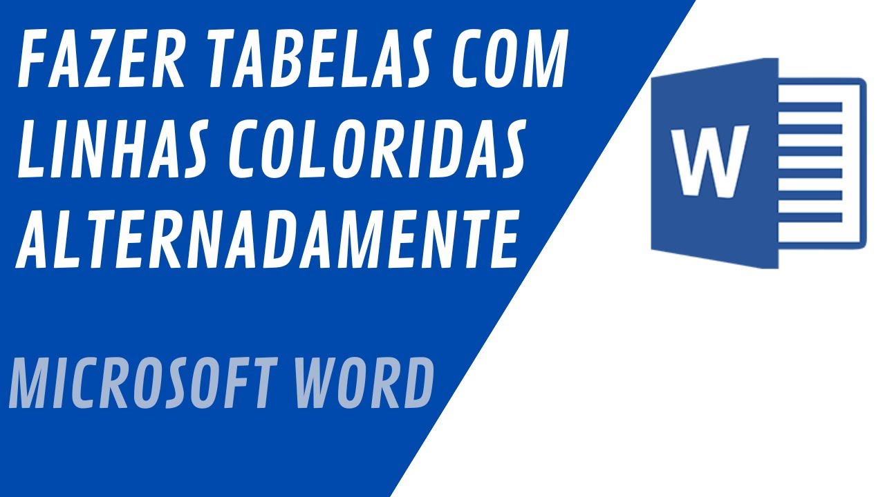 Como fazer tabela no Microsoft Word com linhas coloridas de forma ...
