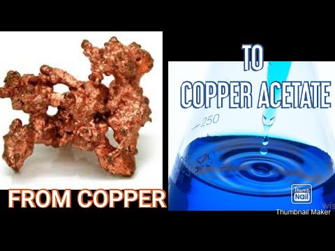 How to make copper acetate||How to make cupric acetate