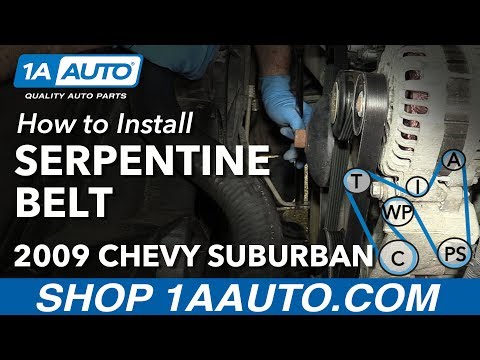 How to Replace Serpentine Belt 07-13 Chevy Suburban How to Replace Serpentine Belt 07-13 Chevy Suburban