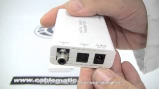 Orei DA21X Premium Optical SPDIF/Coaxial Digital to RCA L/R Analog Audio Converter with 3.5mm Jack Extensor de audio digital UTP Cat.5 para coaxial y toslink distribuido por CABLEMATIC ®