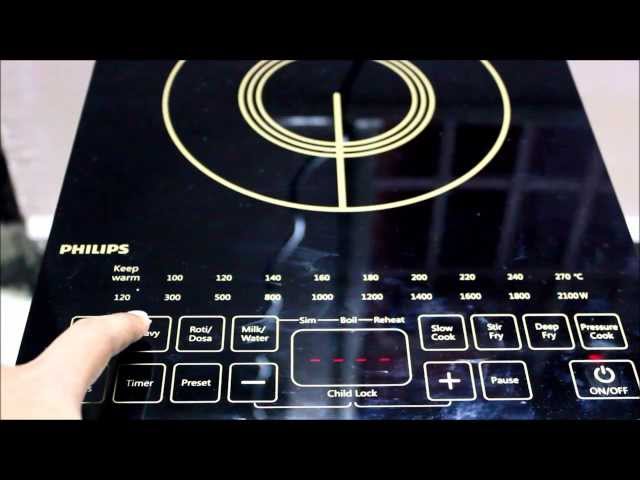 PHILIPS INDUCTION COOKER - Video Demo - YouTube