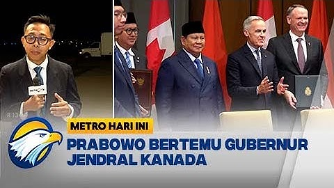 Akhiri Lawatan di Kanada, Prabowo ke Belanda - [Metro Hari Ini]