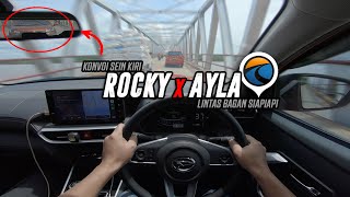 Rocky X Ayla 🔥 Konvoi Sein Kiri Di Jalan Lintas Bagan Siapiapi - POV Driving