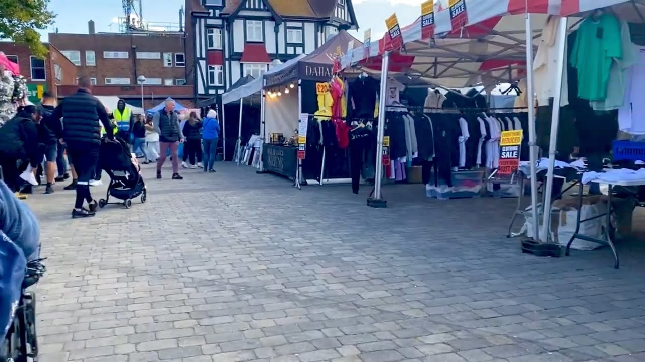 Basildon Town Centre Local Market | Essex County | United Kingdom UK 🇬🇧