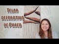 Tapiz de pared, técnica de Macramé y Telar - Decoración colores tierra