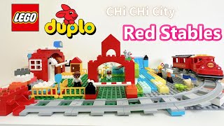 Lego Duplo紅色的馬廄Red Stables組裝教學Chichicity四部曲之四親子遊戲