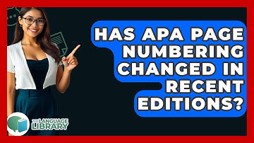 Has APA Page Numbering Changed In Recent Editions? - The Language Library