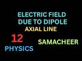 Electric Field/Dipole/Axial/Line/12 Physics/Tamil/Quick Learning Physics