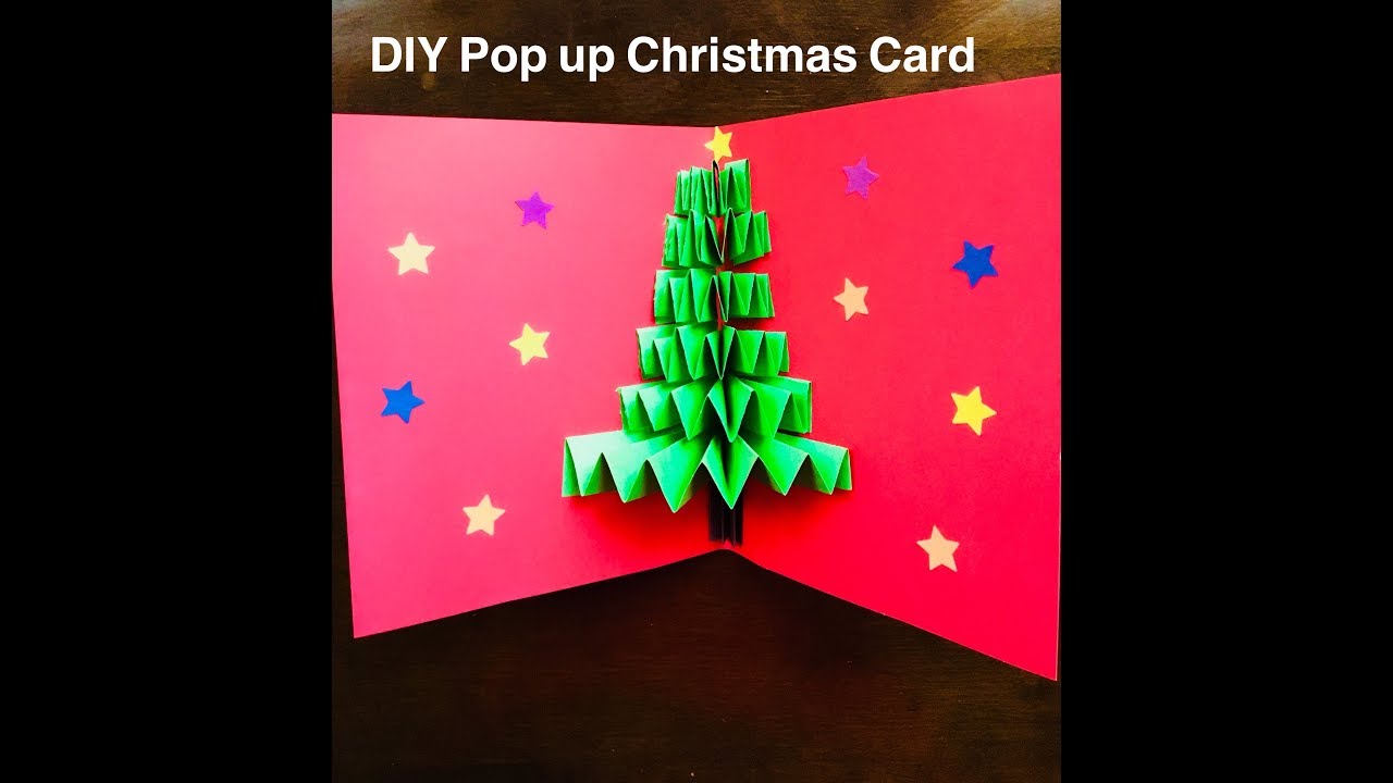 DIY 3D Christmas Pop Up Card | Very Easy | How to make! - YouTube