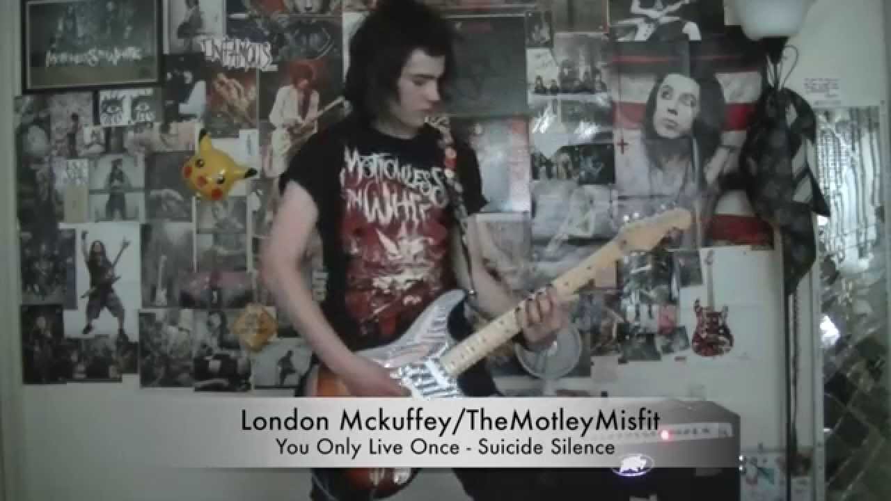 You Only Live Once Suicide Silence Guitar Cover With Solo - YouTube