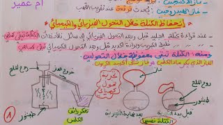 إنحفاظ الكتلة خلال التحول الكيميائي و الفيزيائي♤2متوسط