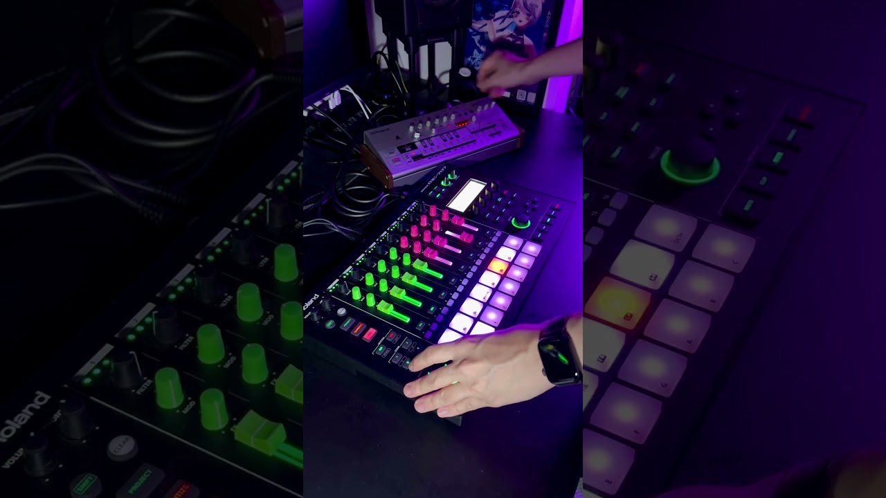 Roland MC-707 TB-03 Techno 2 #machinelive #Roland #MC707 #dawless #tb303
