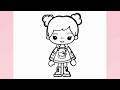 Let39s Draw a Girl from Toca Life World How to Draw Let39s Draw a Girl from Toca Life World How to Draw