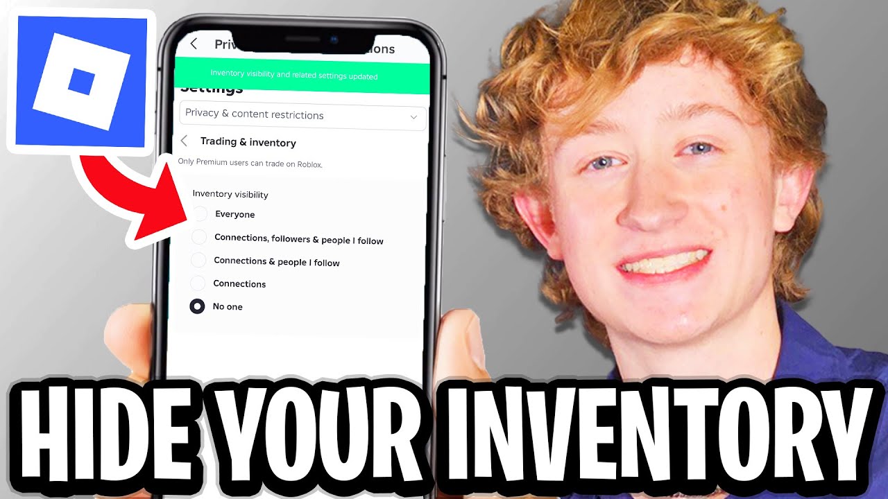 How To Hide Your Inventory on Roblox Mobile - Make Inventory Private