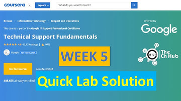Technical Support Fundamentals by Google IT Support | Week 5 | Quick Lab Solutions | Coursera | 2020
