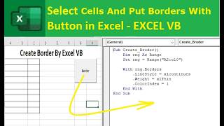 Information How to apply borders on specific cells by using Excel VB Code News
